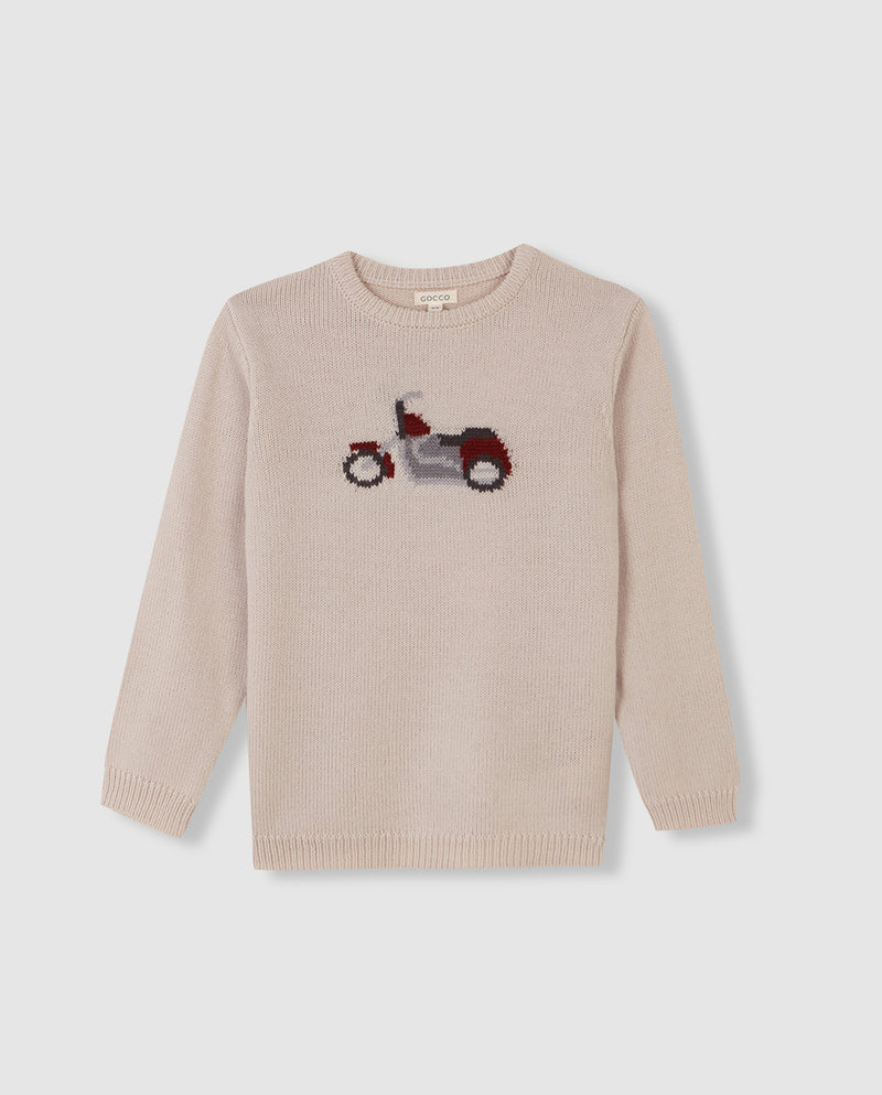 Sueter Con Tejido Moto