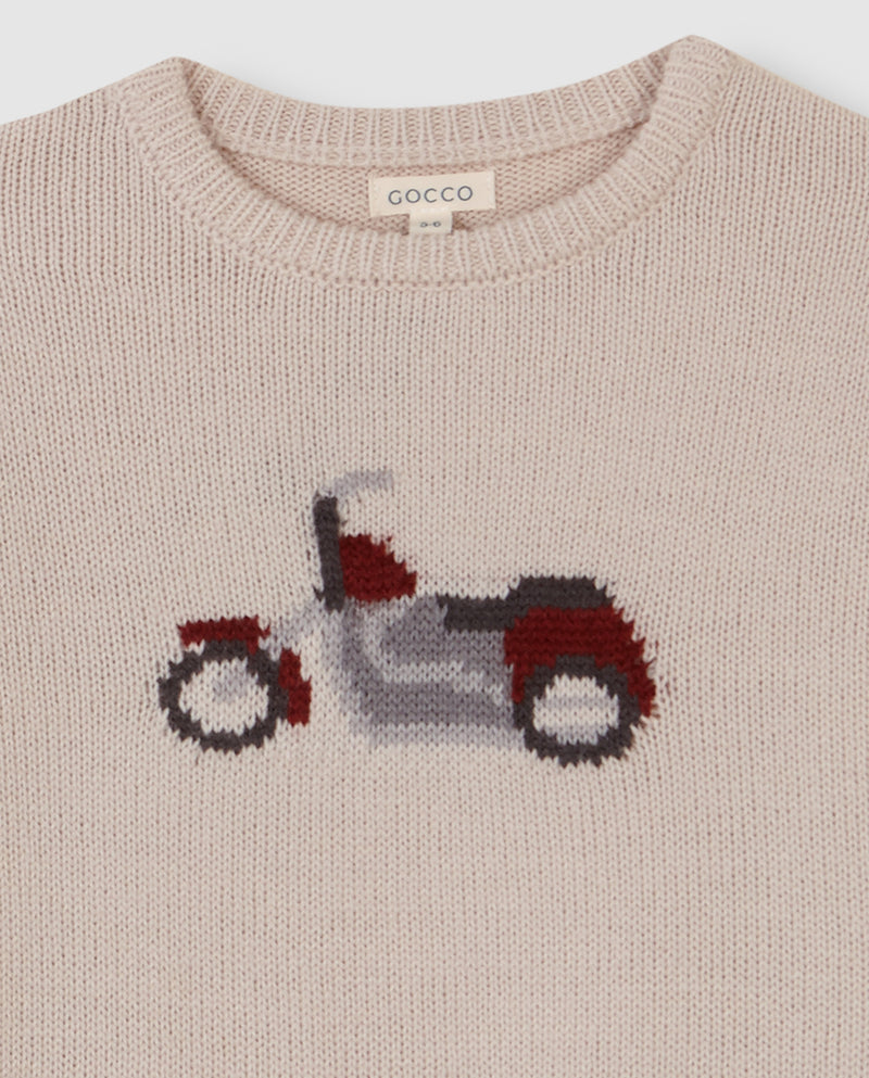 Sueter Con Tejido Moto