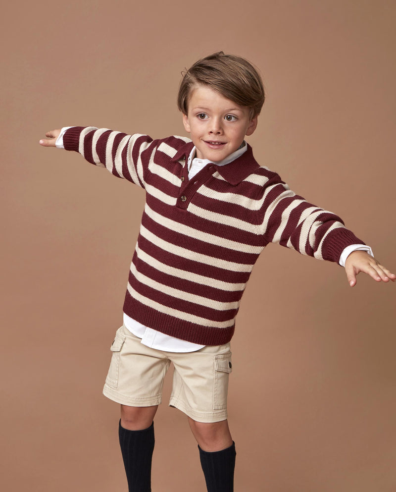 Sueter Polo De Rayas