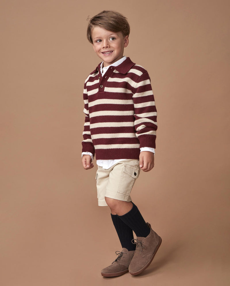 Sueter Polo De Rayas