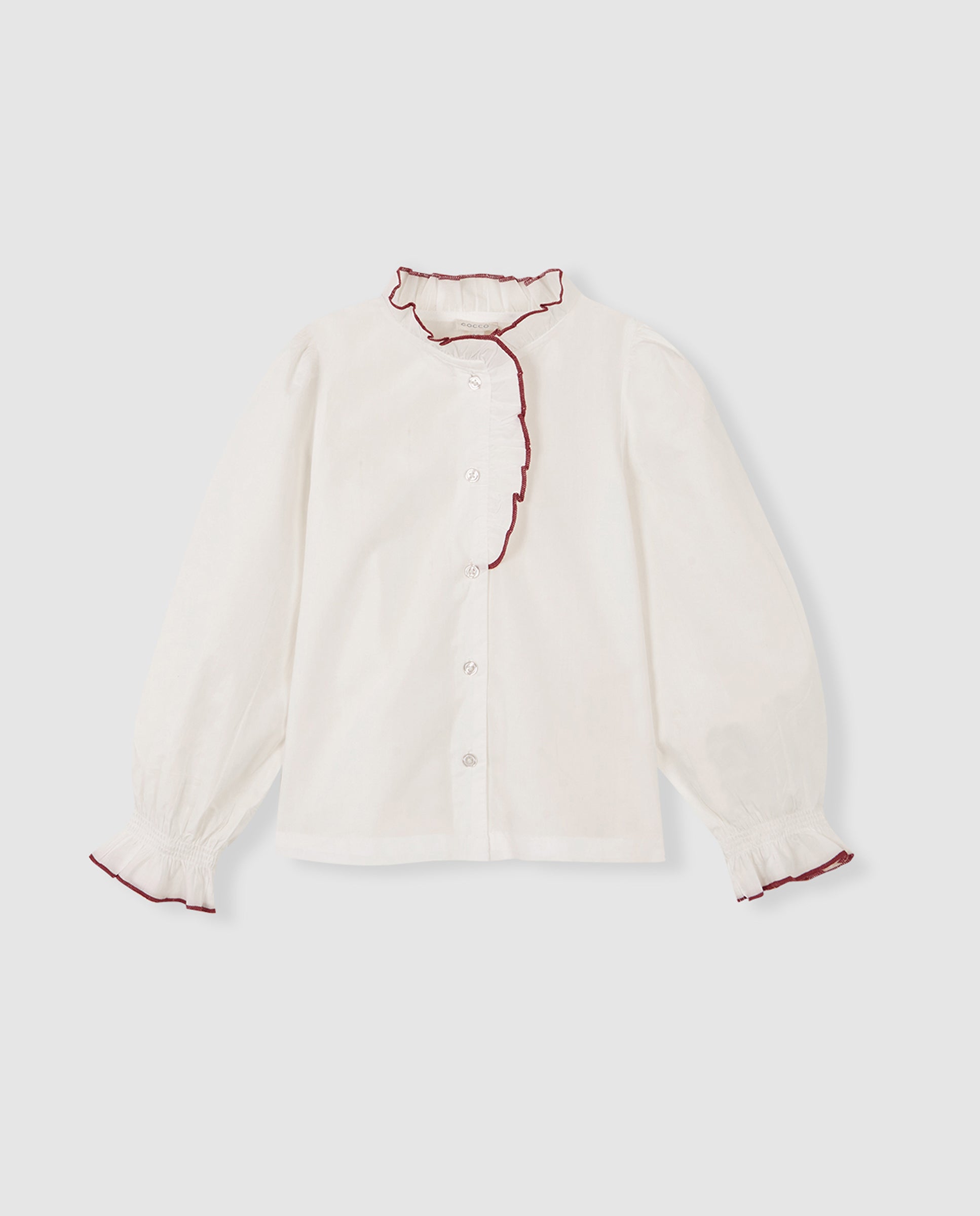 Camisa Cuello Volantes