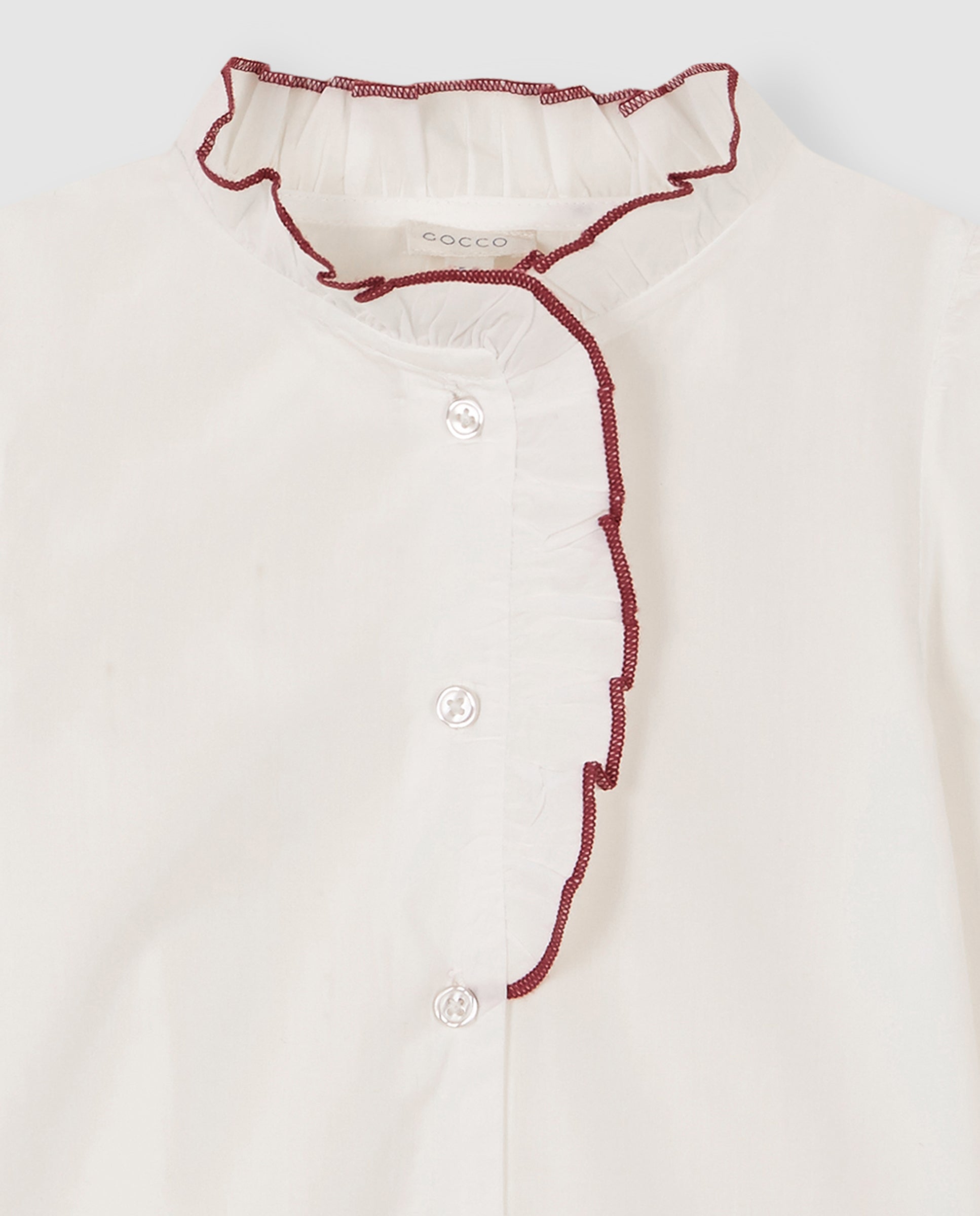 Camisa Cuello Volantes