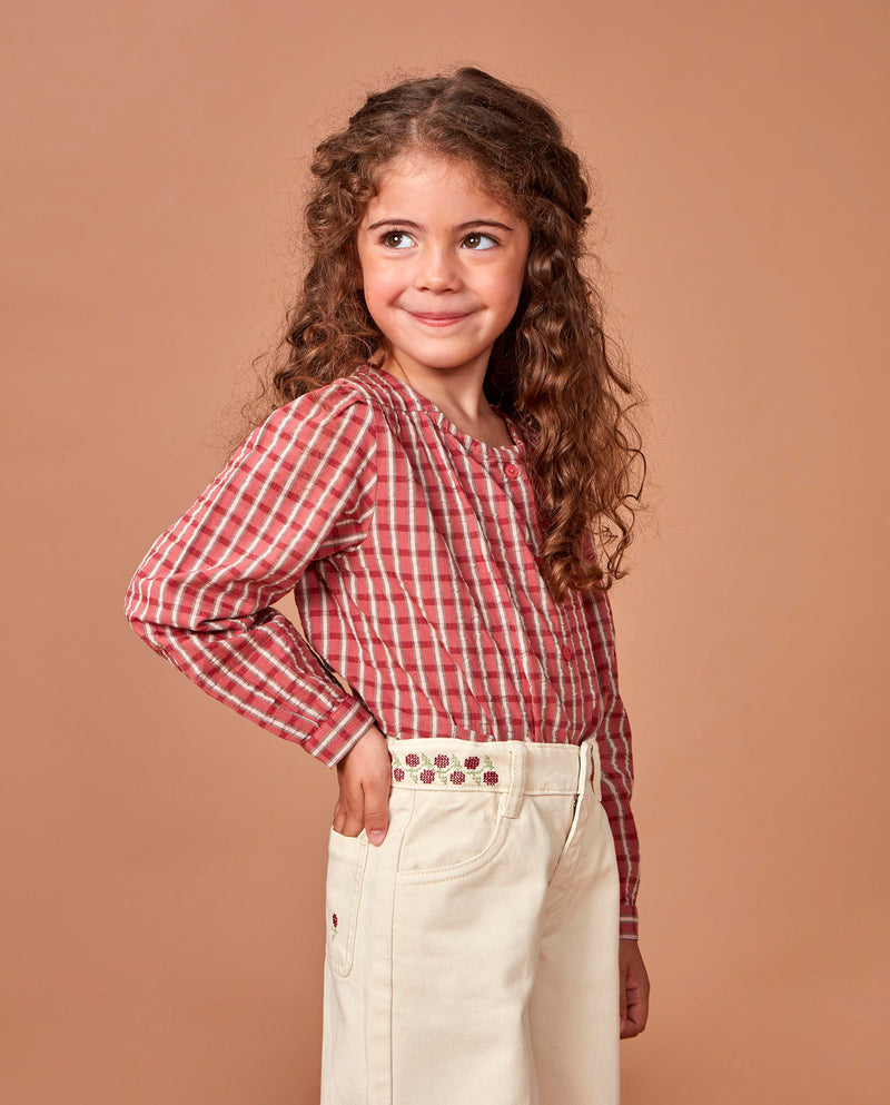 Pantalón Con Bordados