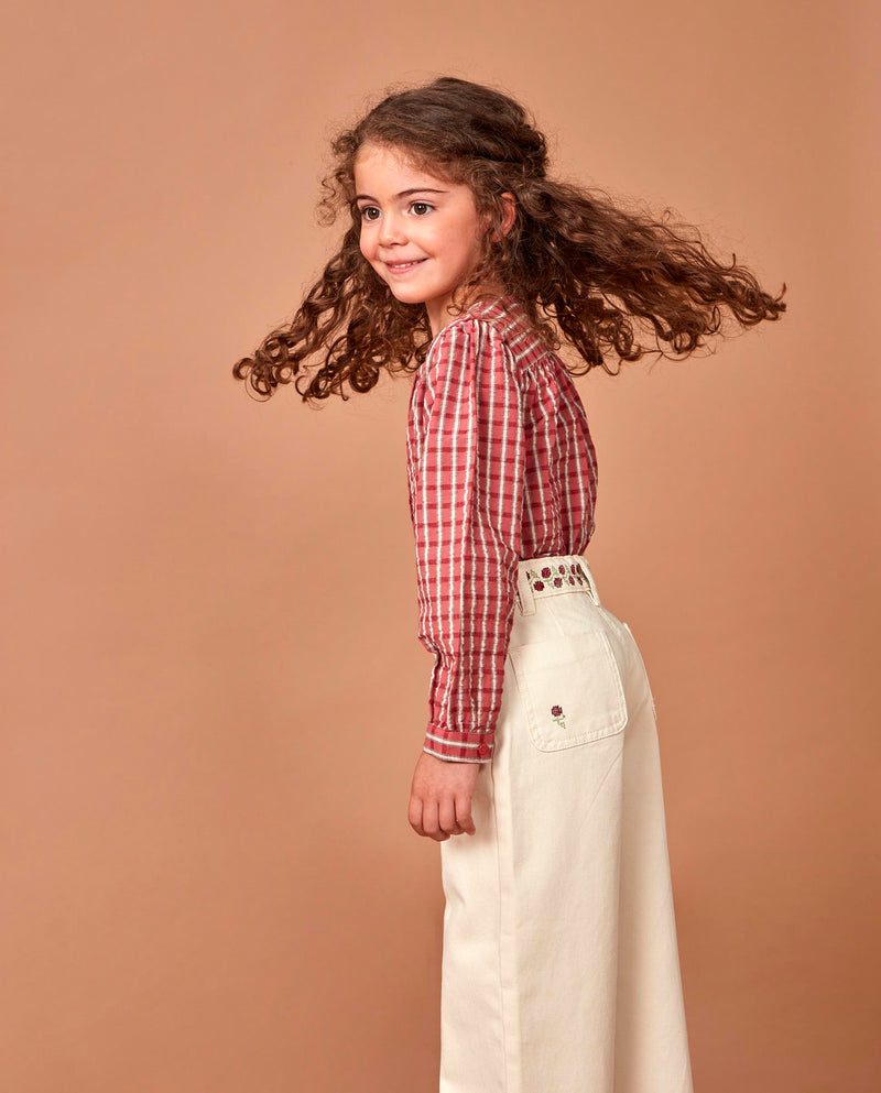 Pantalón Con Bordados