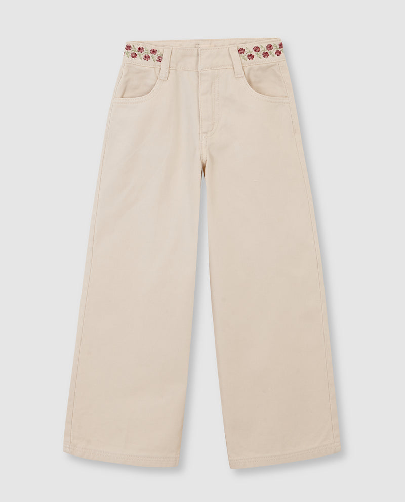 Pantalón Con Bordados