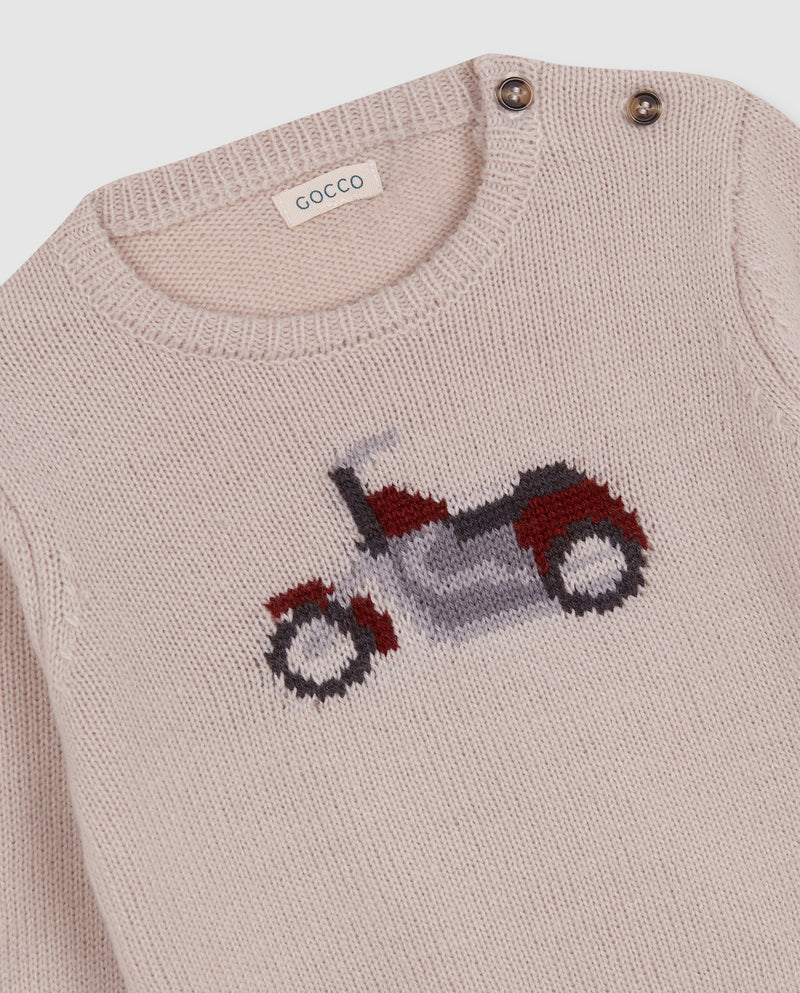 Sueter Con Tejido Moto