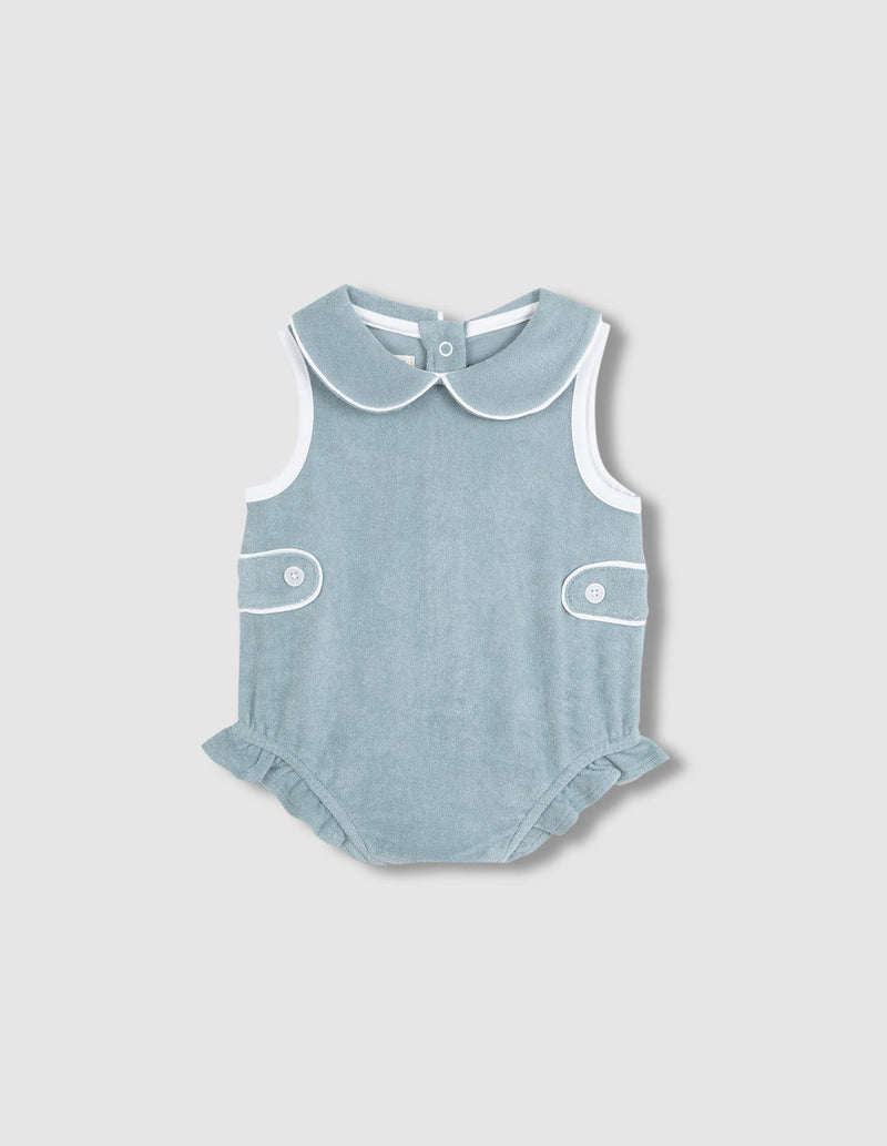 Ranita azul con cuello bebé