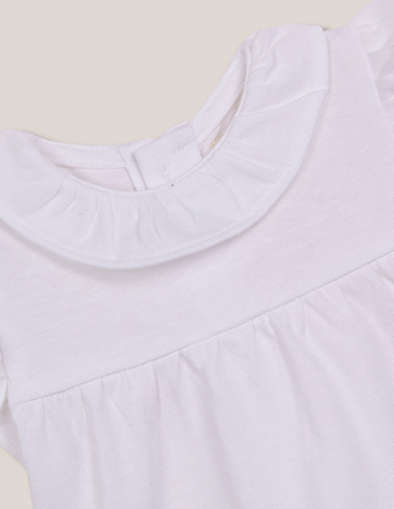 Camiseta con cuello volante