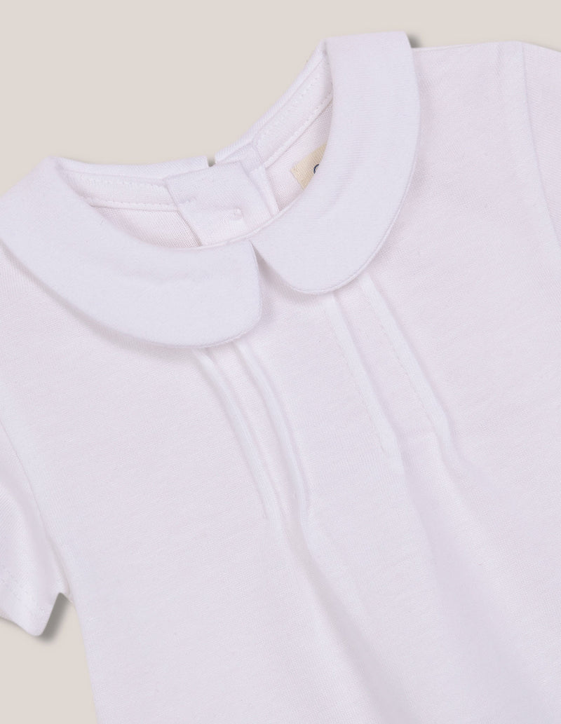 Camiseta con cuello bebé