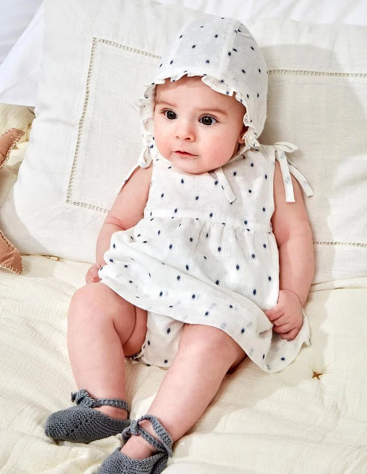 Conjunto de vestido dobby