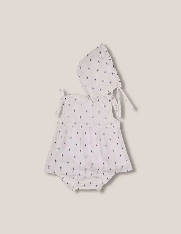 Conjunto de vestido dobby