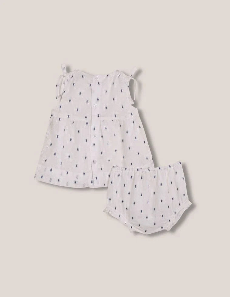 Conjunto de vestido dobby
