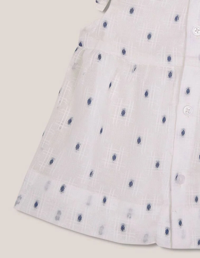 Conjunto de vestido dobby