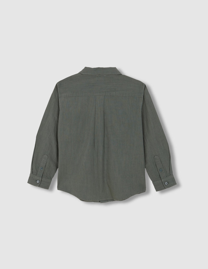 Camisa de cuadro bolsillos