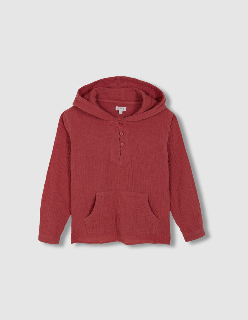 Sobrecamisa con bolsillo de canguro