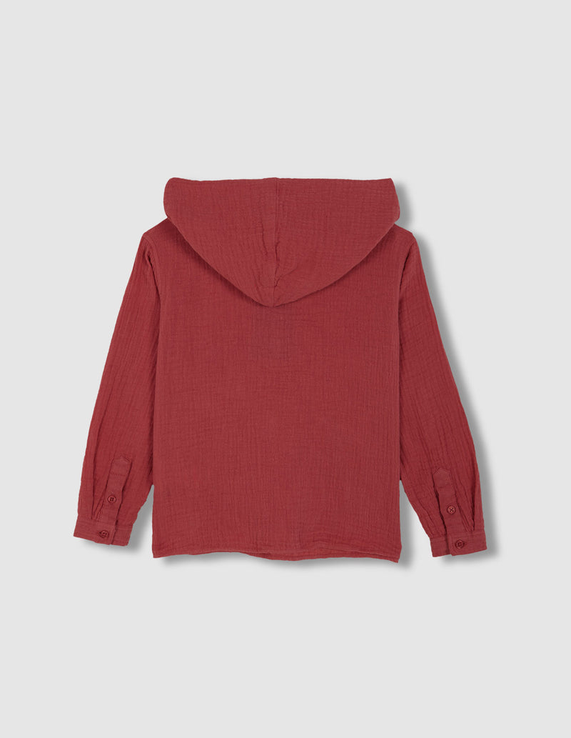 Sobrecamisa con bolsillo de canguro
