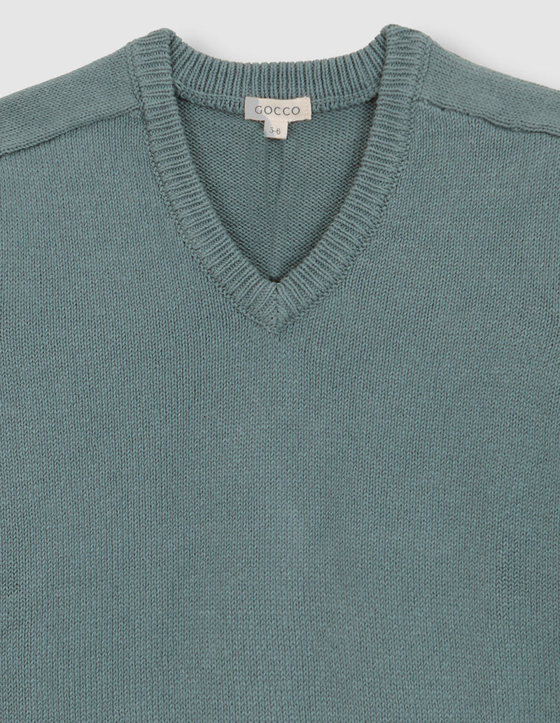 Jersey de pico turquesa