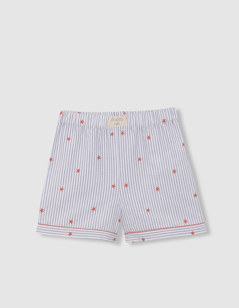 Pijama rayas con estrellas