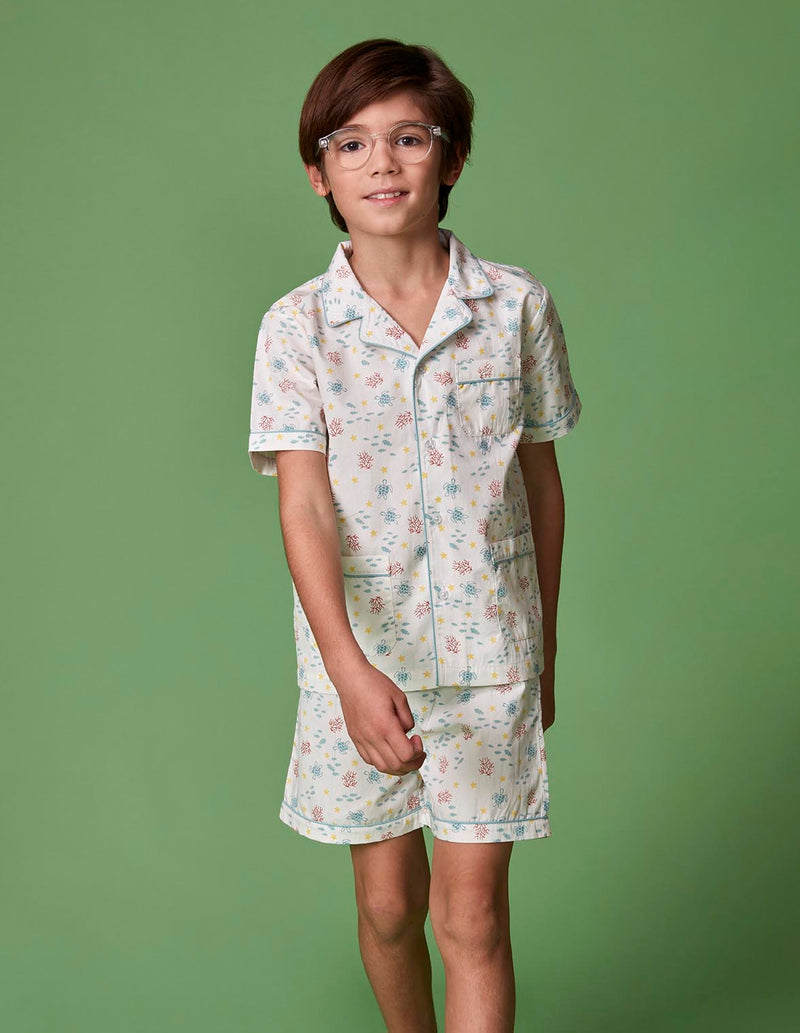 Pijama estampado fondo marino