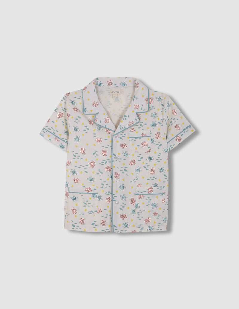 Pijama estampado fondo marino