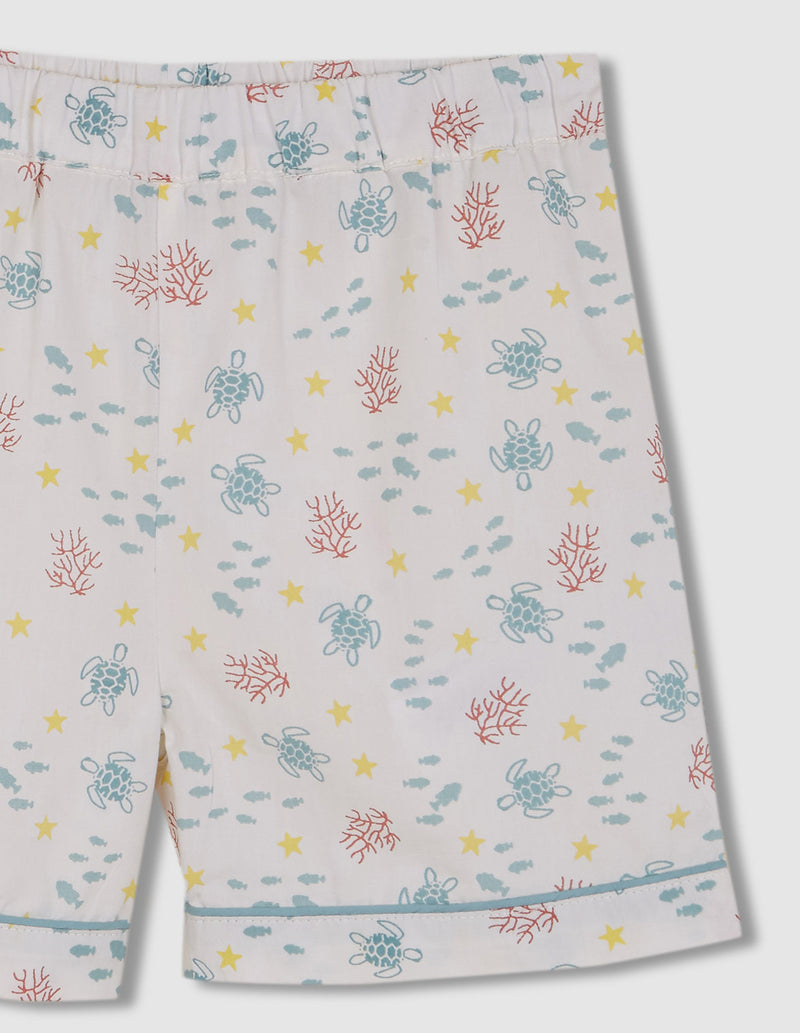 Pijama estampado fondo marino
