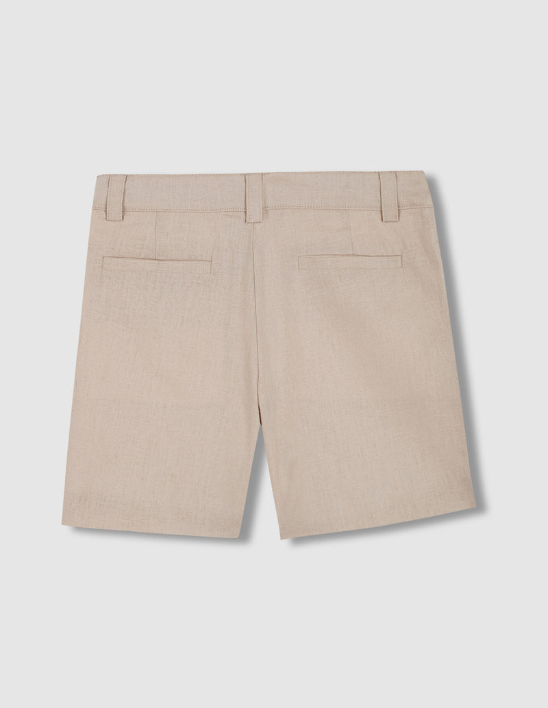 Pantalón corto de lino