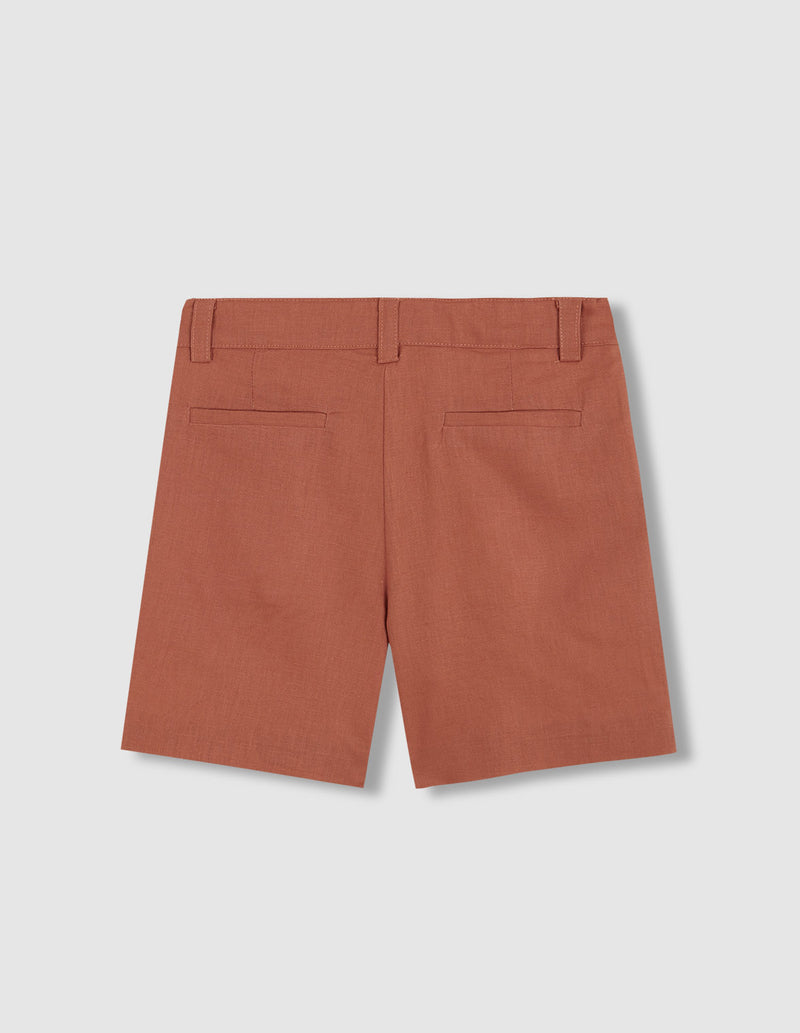 Pantalón corto de lino