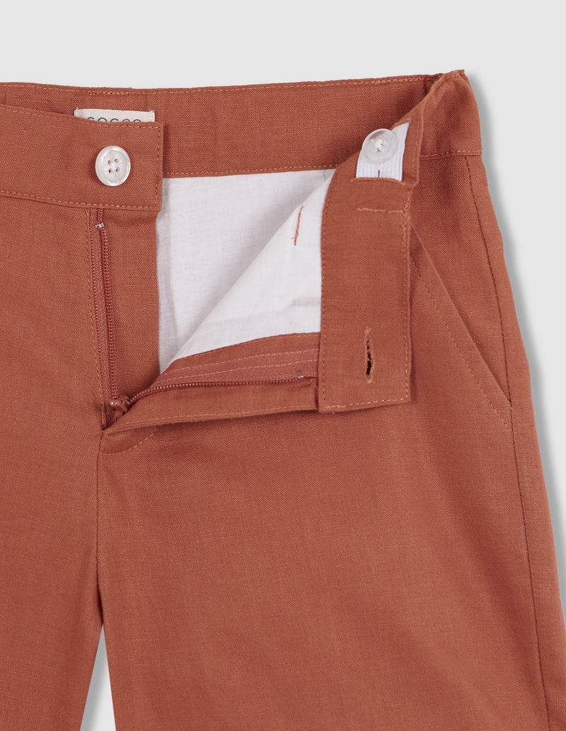 Pantalón corto de lino