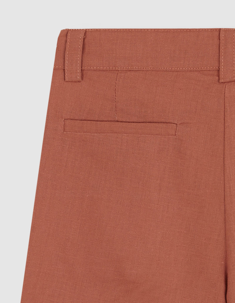 Pantalón corto de lino