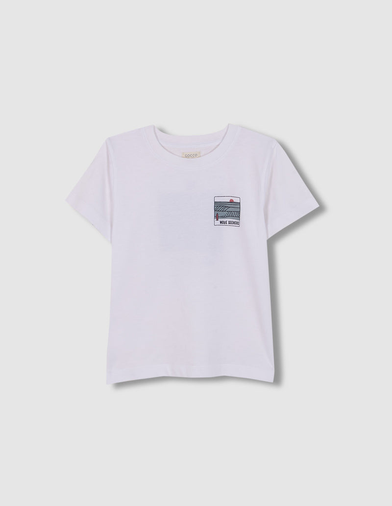 Camiseta print waves