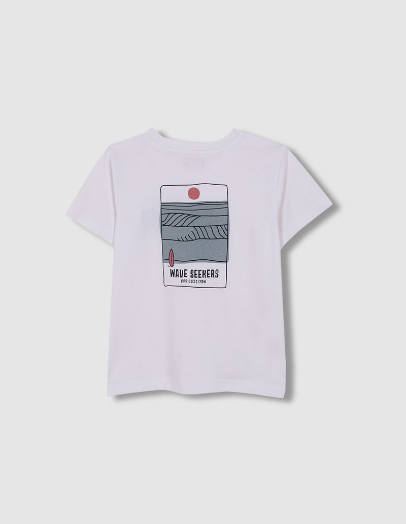 Camiseta print waves