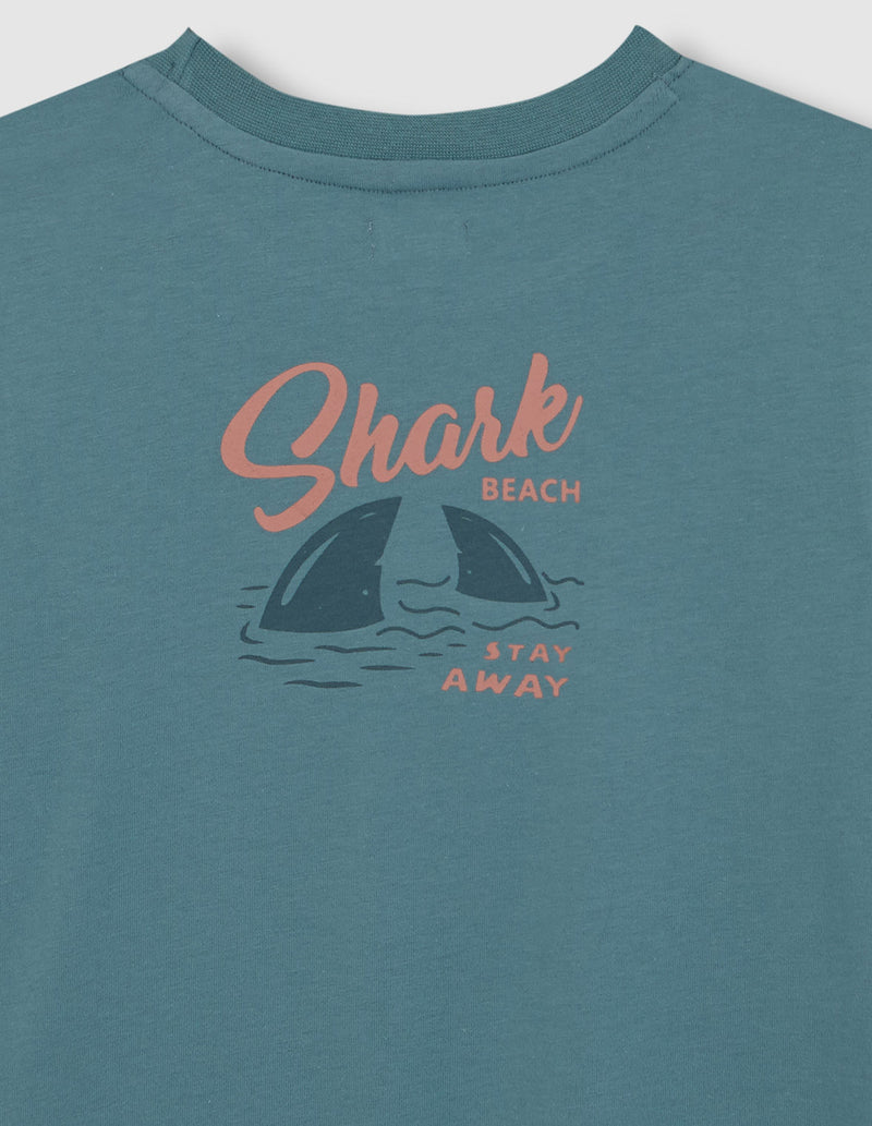 Camiseta print tiburón