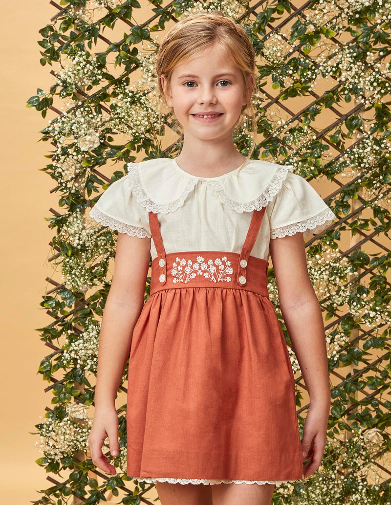 Blusa cuello peter pan