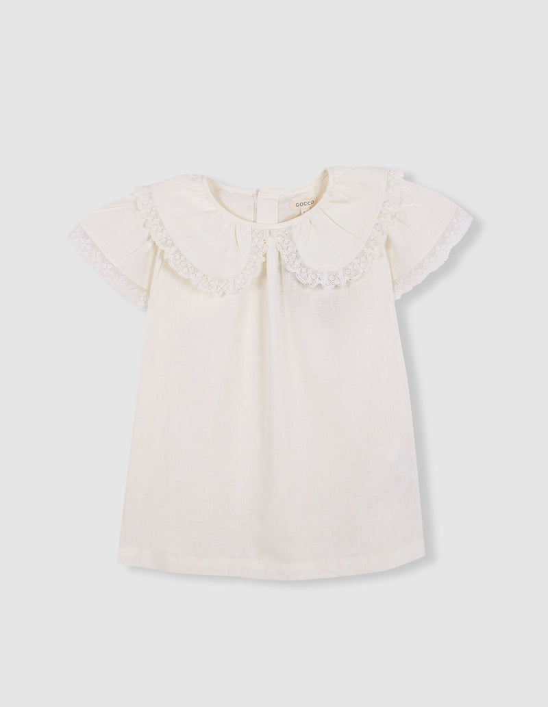 Blusa cuello peter pan