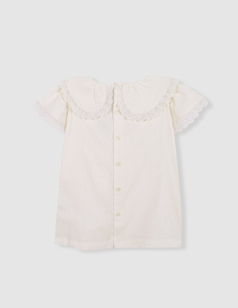 Blusa cuello peter pan