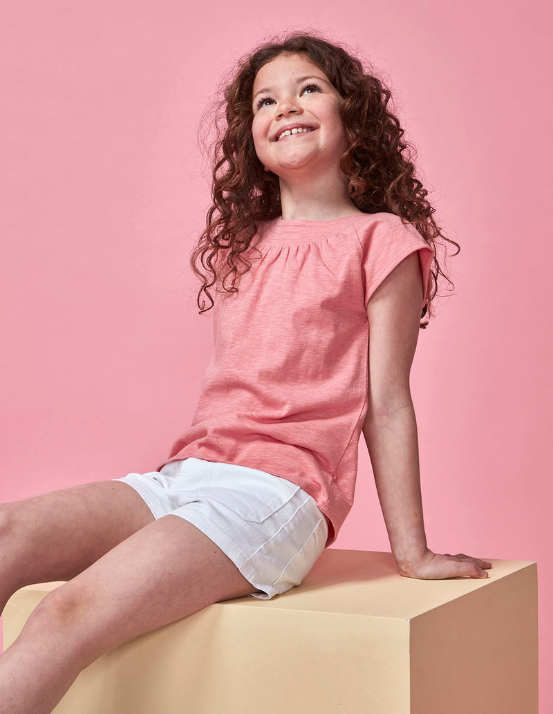 Blusa con pespuntes
