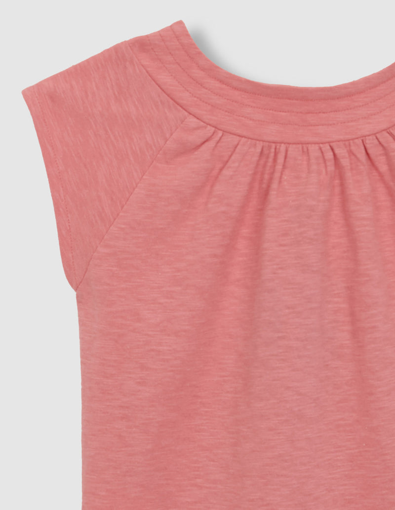 Blusa con pespuntes
