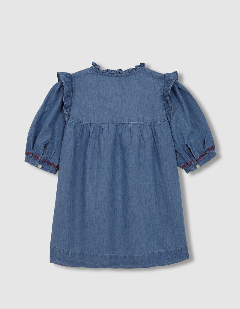 Vestido vaquero con bordados