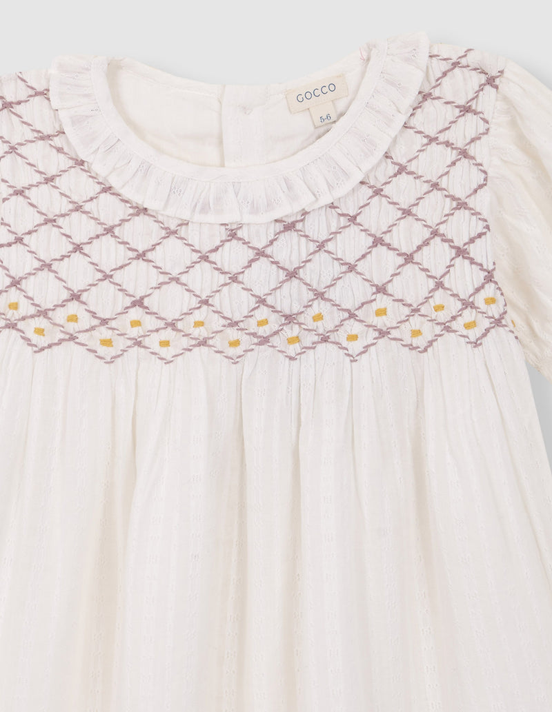 Vestido nido de abeja