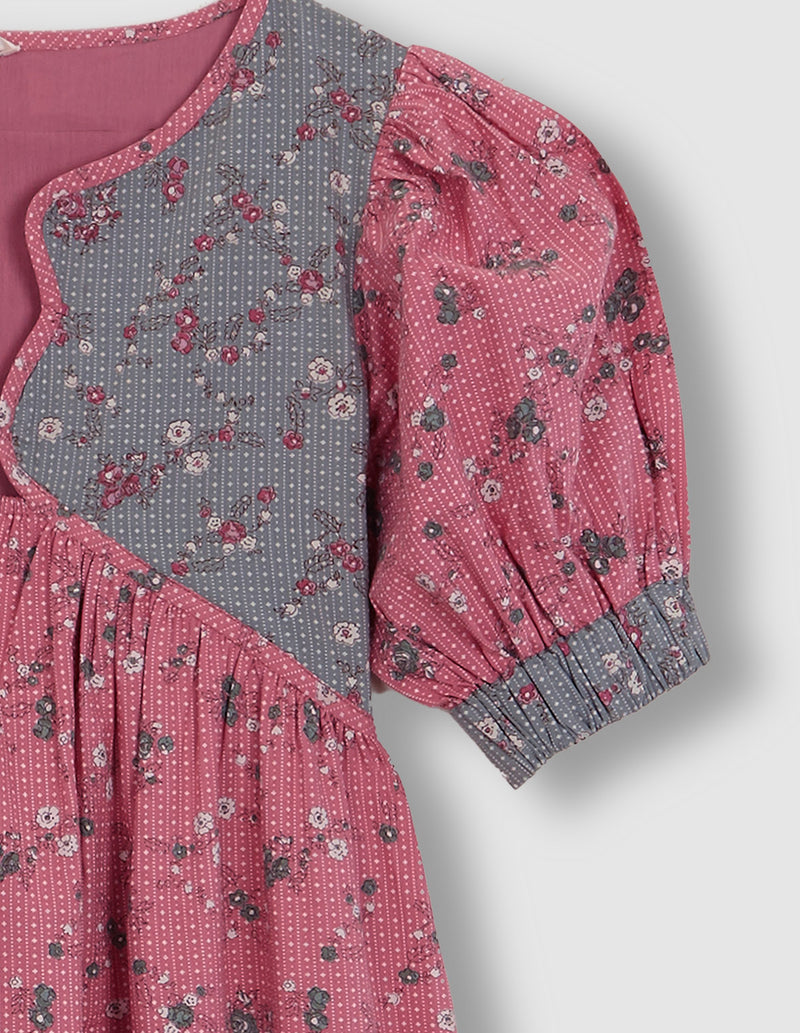 Vestido estampado de flores