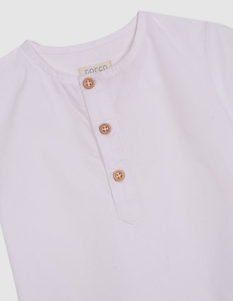 Camisa sin cuello