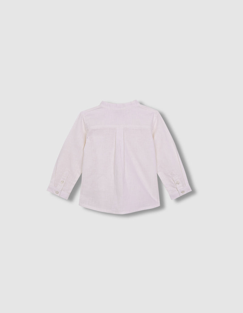 Camisa mao panadera de lino