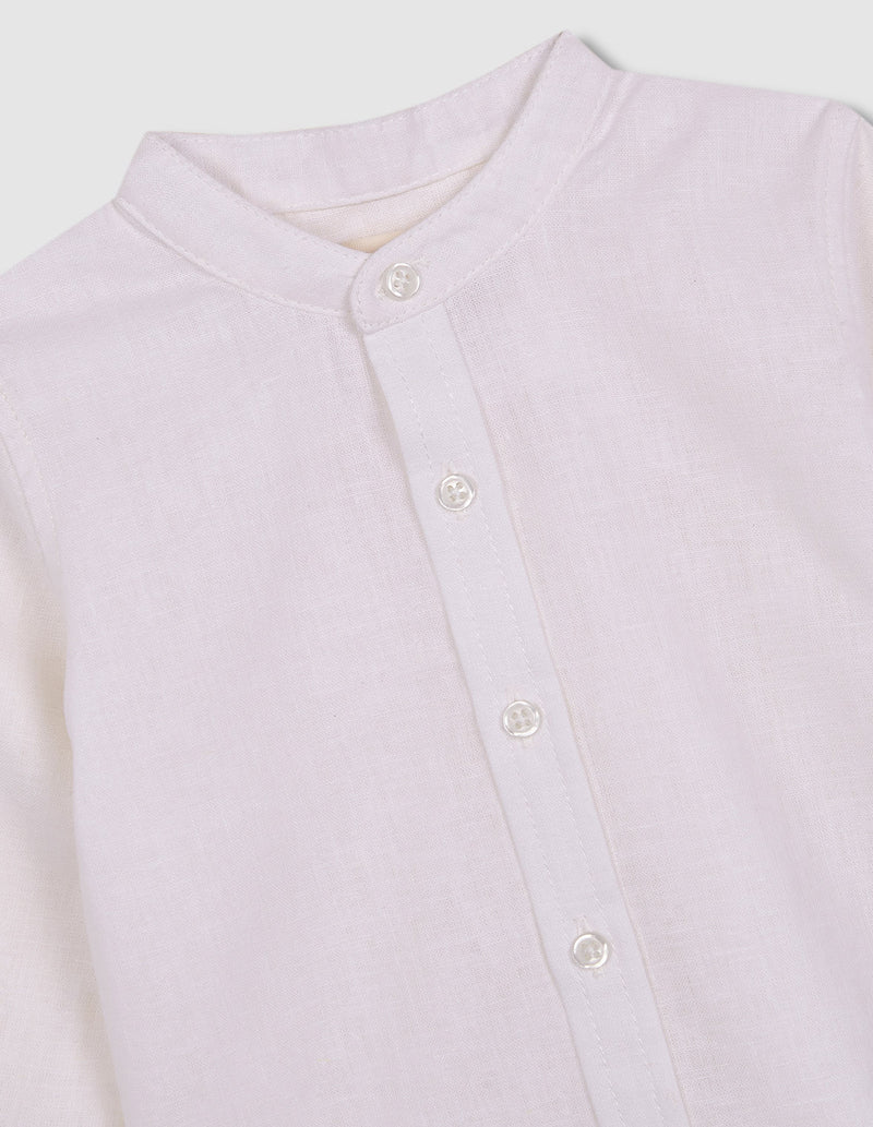 Camisa mao panadera de lino