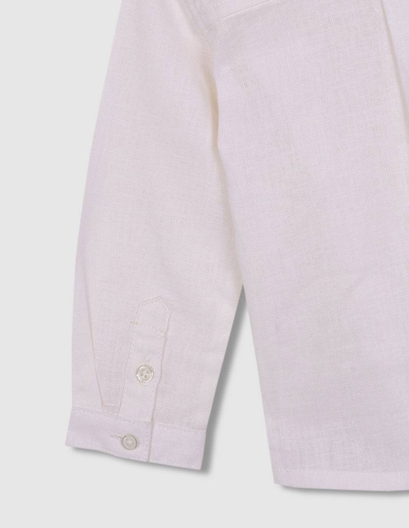 Camisa mao panadera de lino