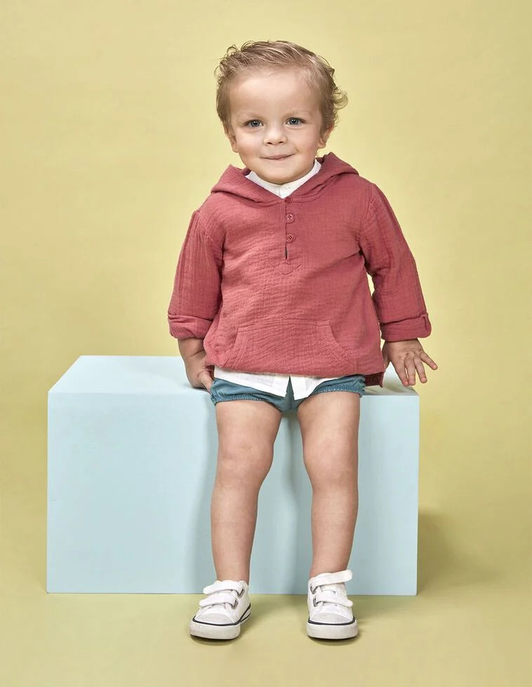 Sobrecamisa con bolsillo de canguro