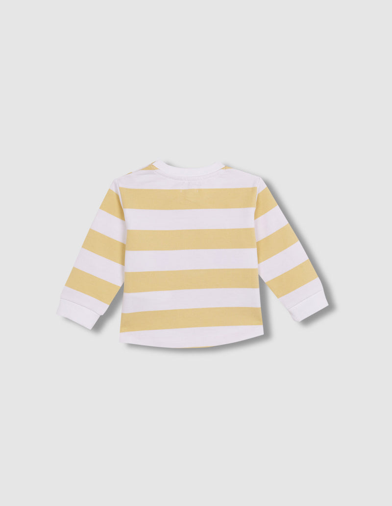 Sudadera de rayas con print
