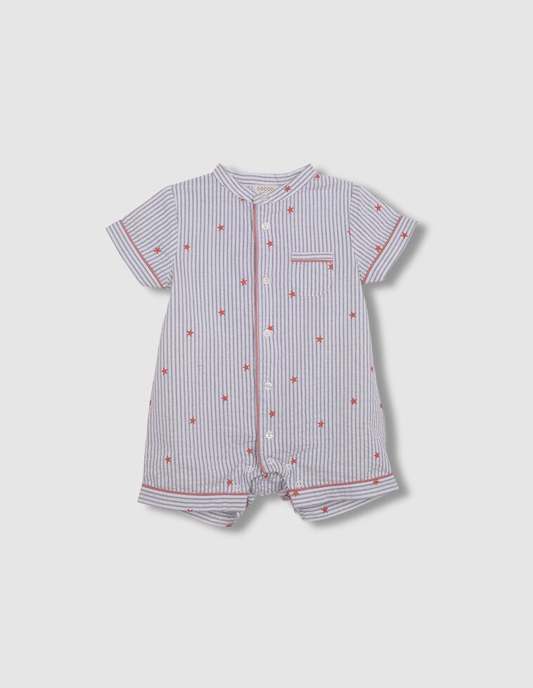 Pijama rayas con estrellas