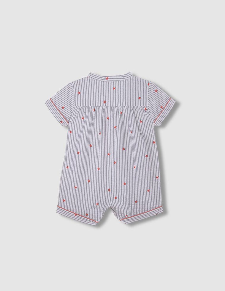 Pijama rayas con estrellas