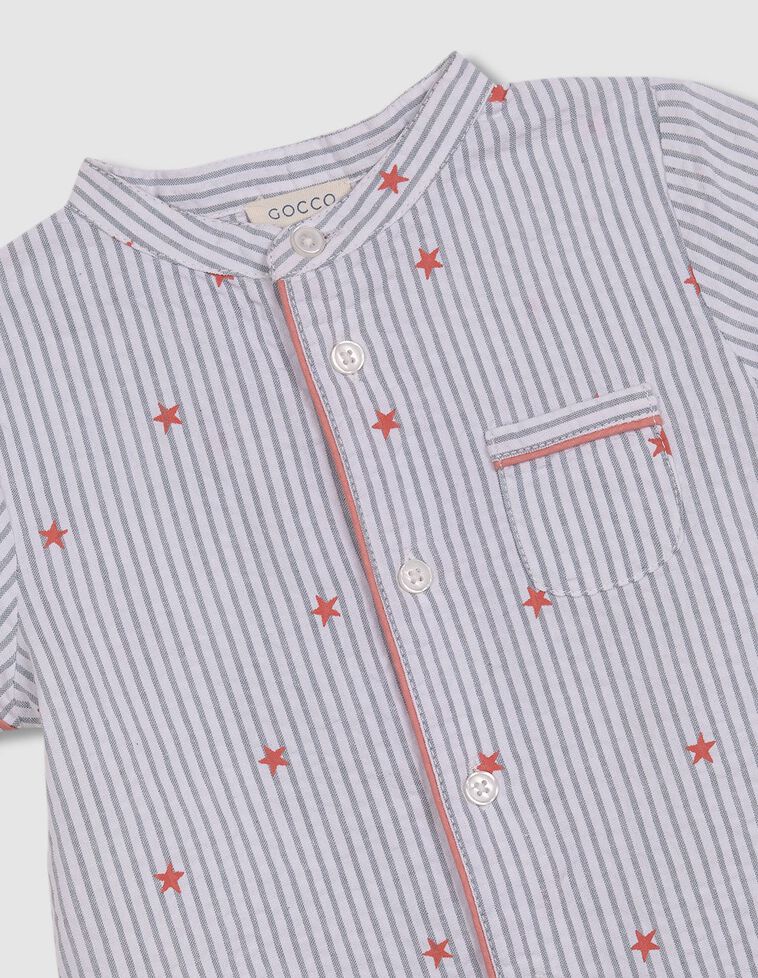 Pijama rayas con estrellas