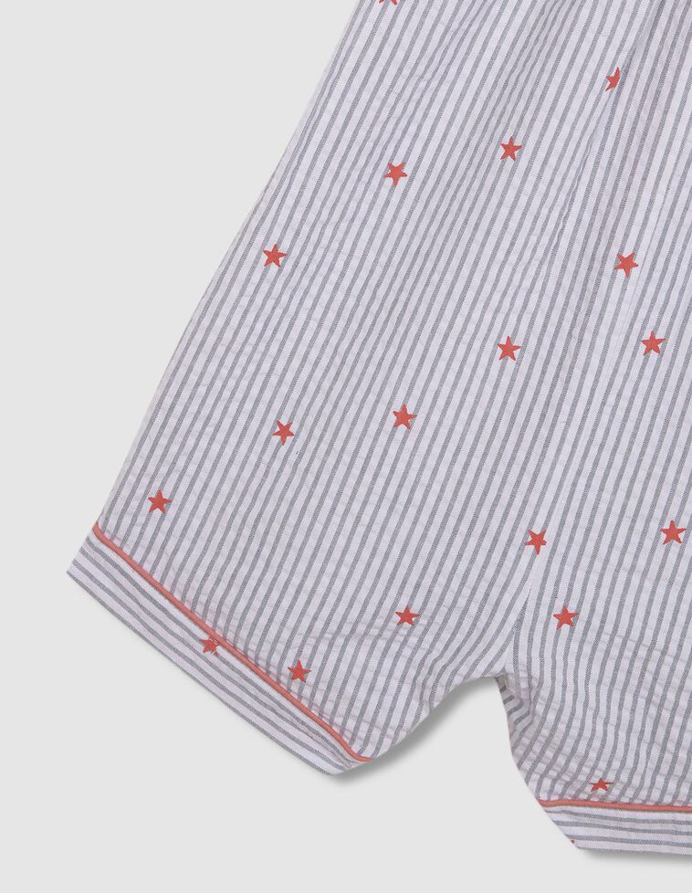 Pijama rayas con estrellas